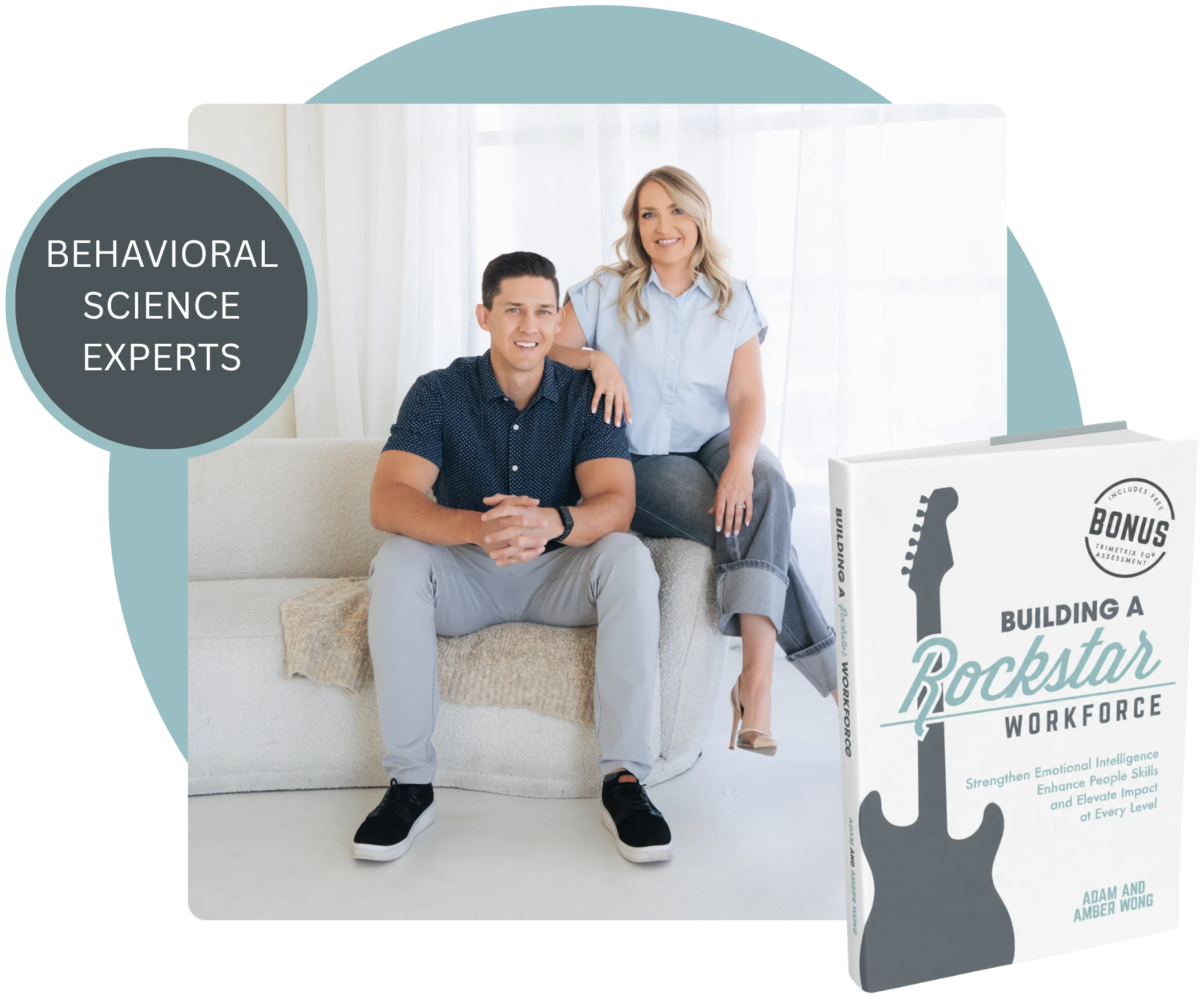 Adam and Amber Wong, behavioral science experts, with the book Building a Rockstar Workforce
